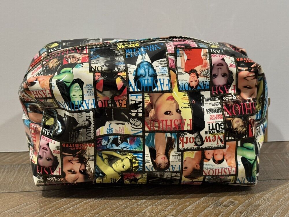 Glossy Magazine Cover Cosmetic Bag Daniel Craig/Michelle Obama Magazine
